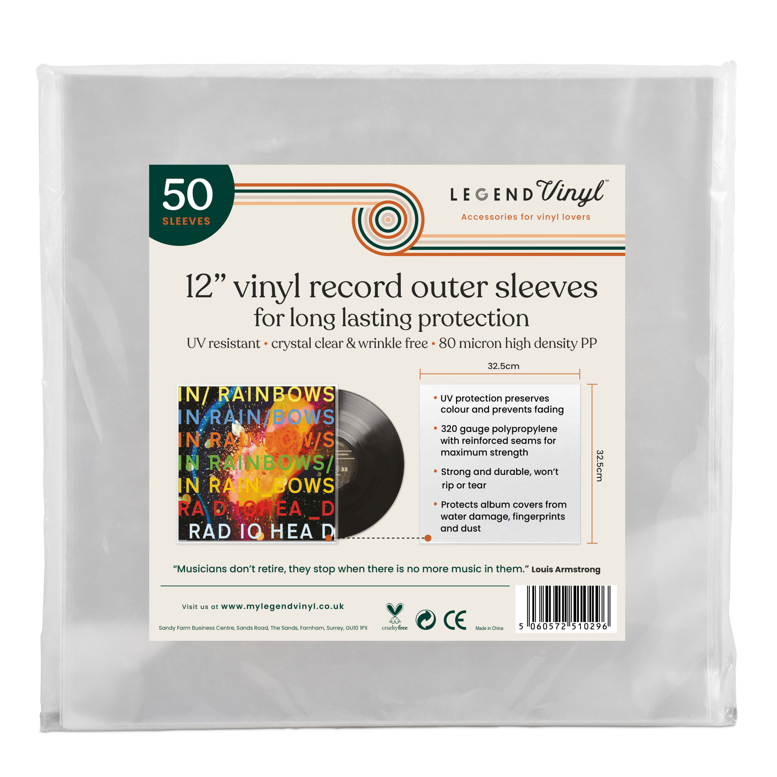 Vinyl Record & Record Jacket Poly Sleeves for the Protection of your 12  Records