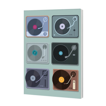 120 Page Lined Notebook - Bringing the 80's DJ Vibe