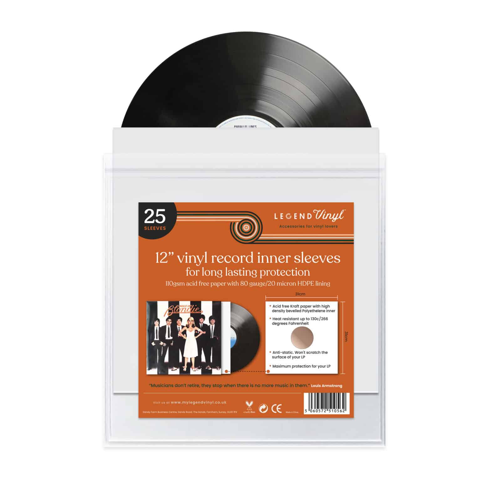 42Pcs Vinyl Inner Sleeves, 12 Inches Vinyl Record Inner Sleeves Premium Round Record Sleeves Inner Protect Your Lp Albums From Scratches Dirt Dust