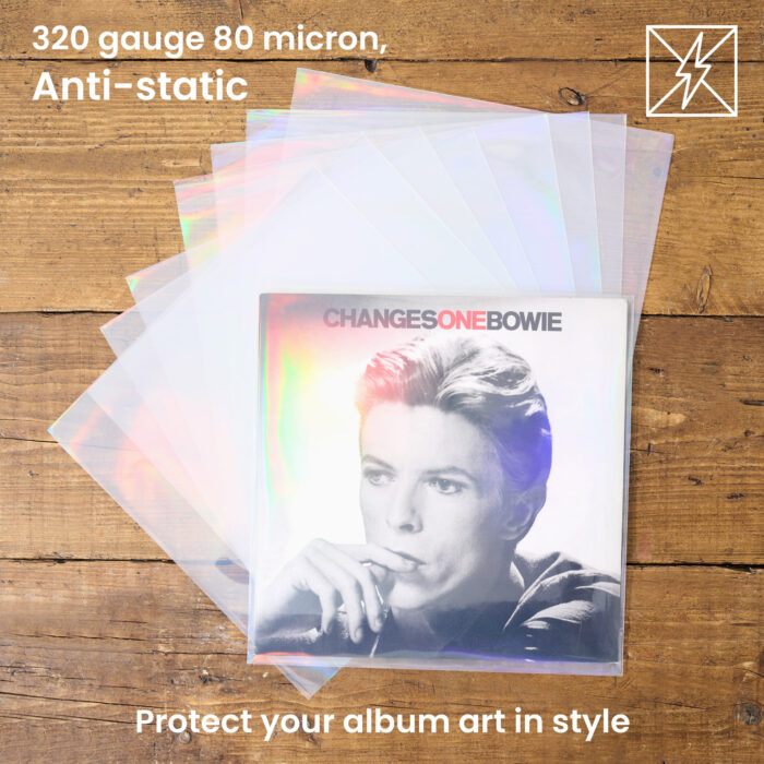 12" Vinyl Record Outer Sleeves - Retro Holographic Effect - Pack of 25 - Image 8
