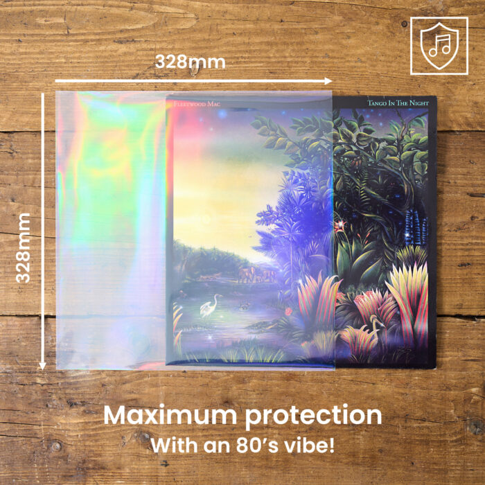 12" Vinyl Record Outer Sleeves - Retro Holographic Effect - Pack of 25 - Image 7