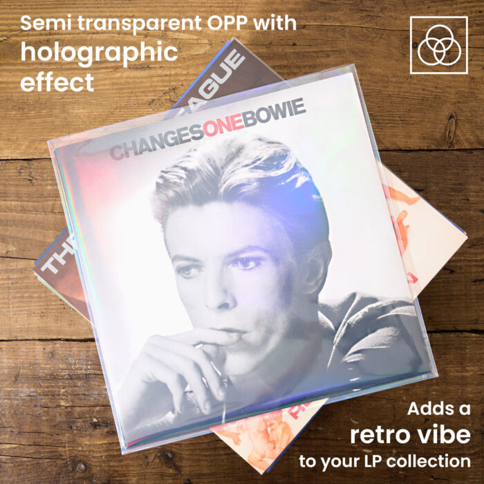 12" Vinyl Record Outer Sleeves - Retro Holographic Effect - Pack of 25 - Image 6