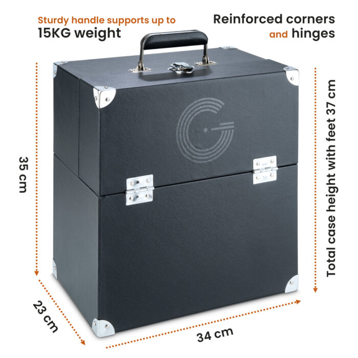 LP Storage Case With Double Hinged Flaps - Image 3