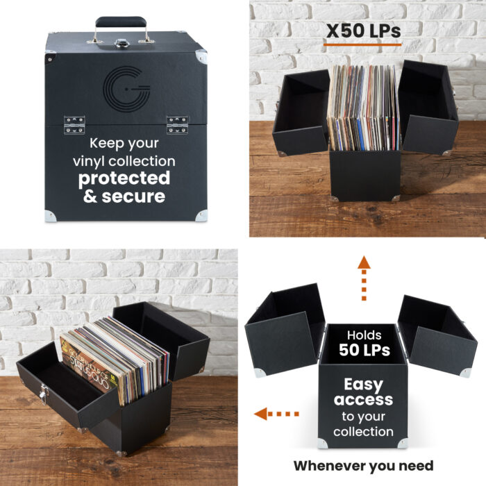 LP Storage Case With Double Hinged Flaps - Image 8