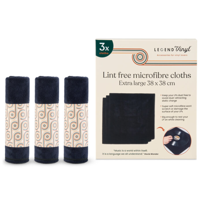 Pack of 3 Extra-large Vinyl Cleaning Microfibre Cloths - Image 2
