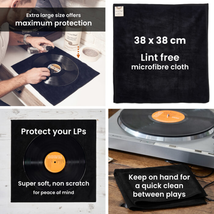 Pack of 3 Extra-large Vinyl Cleaning Microfibre Cloths - Image 9