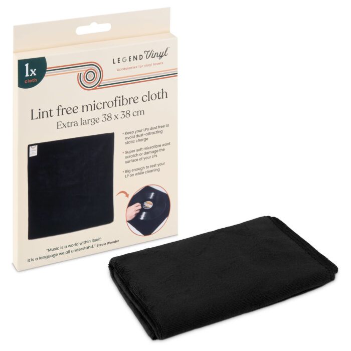 Lint Free Vinyl Record Microfibre Cleaning Cloth - Image 2