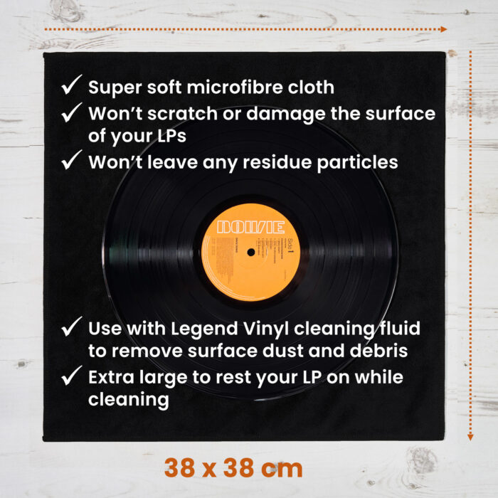 Lint Free Vinyl Record Microfibre Cleaning Cloth - Image 3