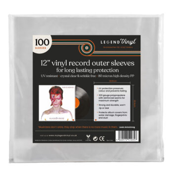 100 12" LP Sleeves For Vinyl Records