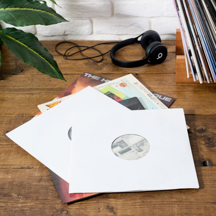 12" Paper Inner Record Sleeves with HDPE Bag lining - Pack of 25 Sleeves - White - Image 7