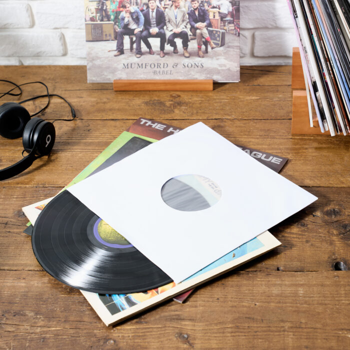 12" Paper Inner Record Sleeves with HDPE Bag lining - Pack of 25 Sleeves - White - Image 8